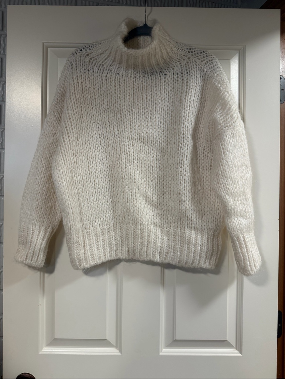 FRNCH La Petite Maille Chunky Knit Sweater | Mohair Blend | Made in Italy | S/M